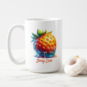 Melting Strawberry-Drippy Art Coffee Mug