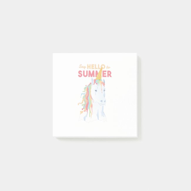 Melting Summer Unicorn Post-it Notes