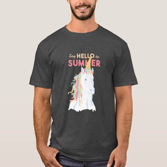 Melting Summer Unicorn T-Shirt (Front)
