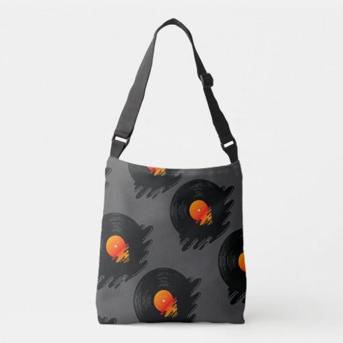 Melting Vinyl with a Sunset II Crossbody Bag