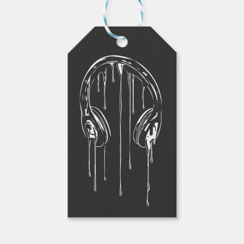 melting wireless headphones gift tags