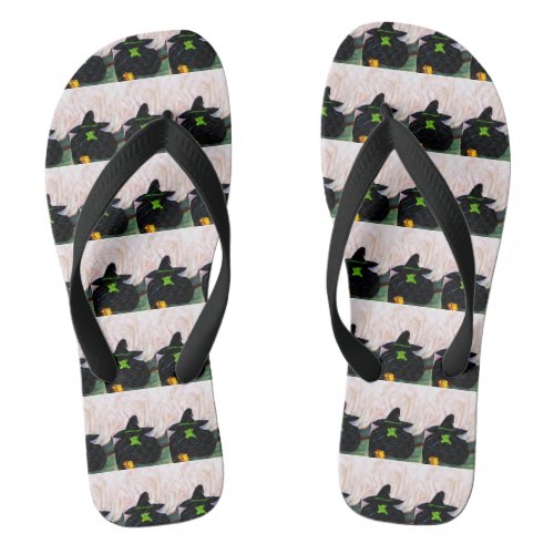 MELTING WIZARD OF OZ WITCH   FLIP FLOPS