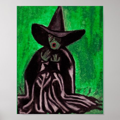 MELTING WIZARD OF OZ WITCH      POSTER