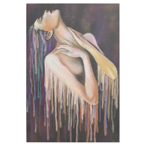 Melting Woman Gallery Wrap _ Painting Art