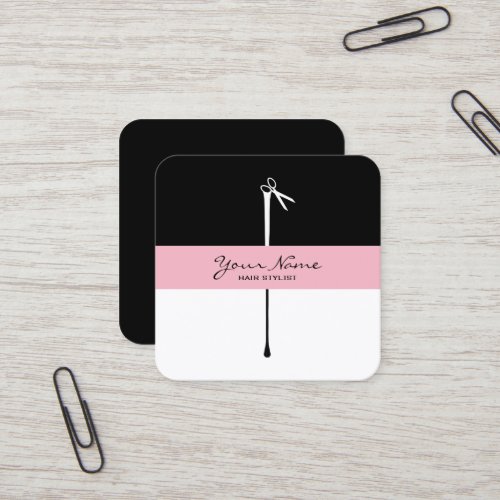 MELTPOINT Scissors Hair Stylist Square Business Card