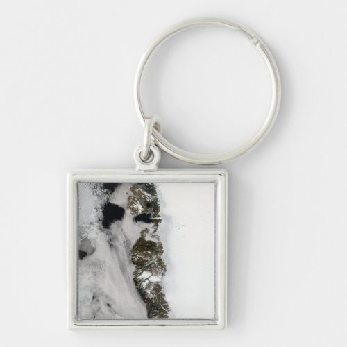 Meltwater ponds along Greenland West Coast Keychain