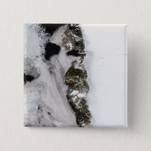 Meltwater ponds along Greenland West Coast Pinback Button