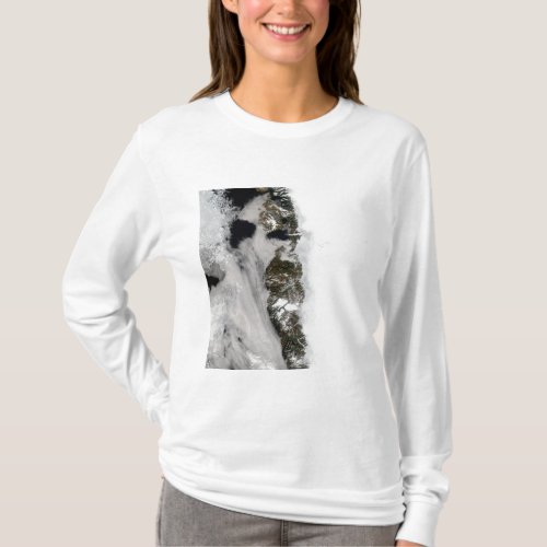 Meltwater ponds along Greenland West Coast T_Shirt