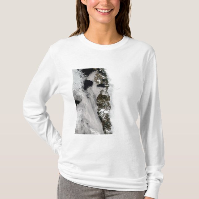 Meltwater ponds along Greenland West Coast T-Shirt (Front)