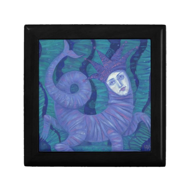 Melusine, Melusina, fantasy, surreal, water spirit Jewelry Box (Front)