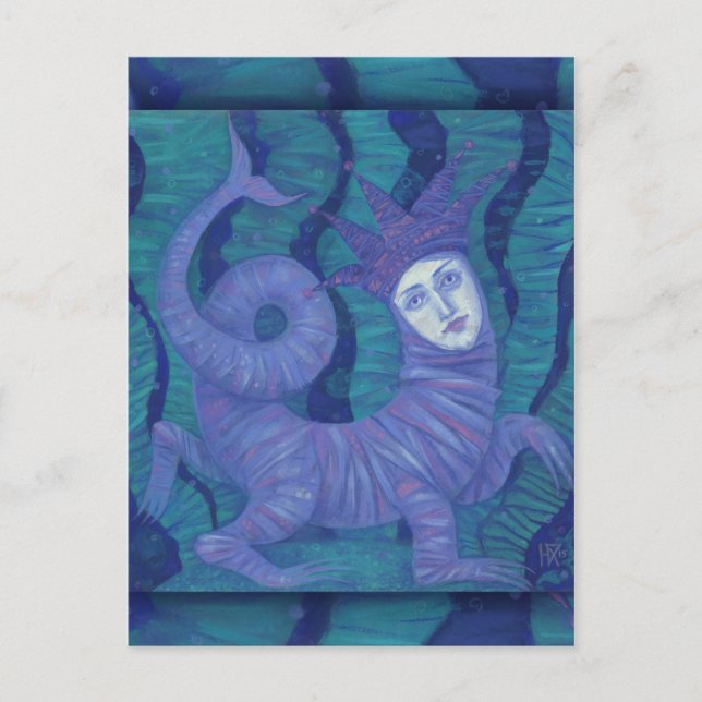 Melusine, Melusina, fantasy, surreal, water spirit Postcard (Front)