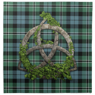 Melville Tartan And Celtic Trinity Knot Napkin