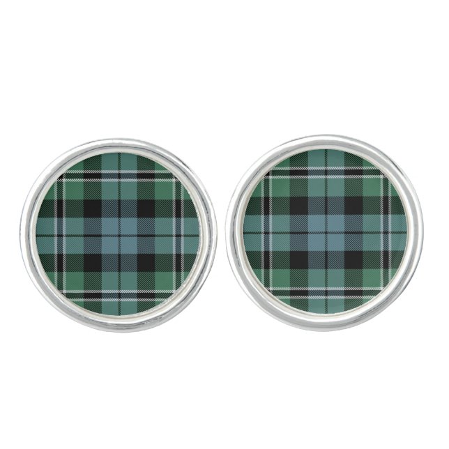 Melville Tartan Cufflinks (Front)
