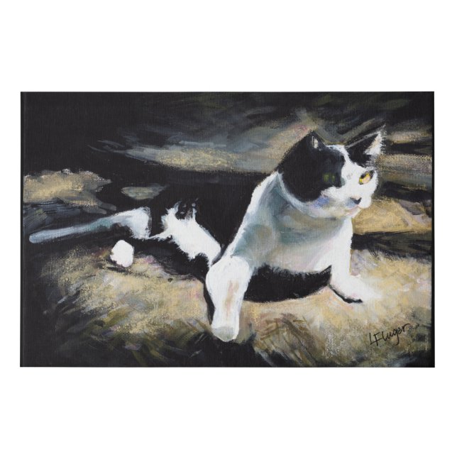 Melvin the Cat Fine Art  Faux Canvas Print (Front)