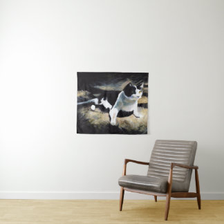 Melvin the Cat Fine Art Tapestry