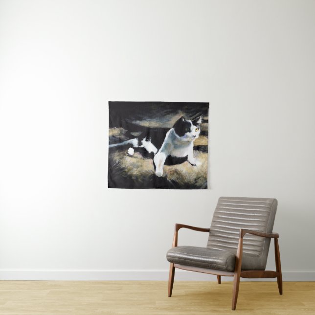 Melvin the Cat Fine Art  Tapestry (In Situ (Horizontal))