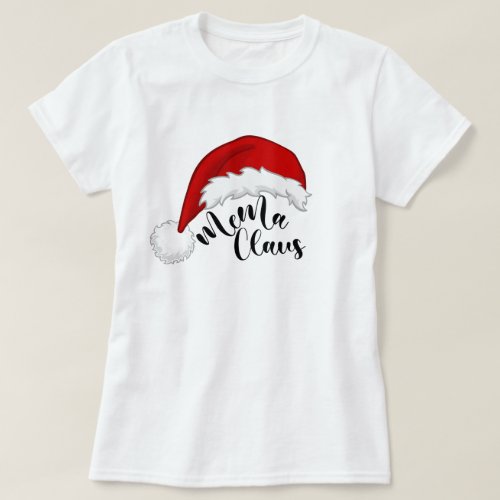 Mema  Claus Christmas Santa T_Shirt