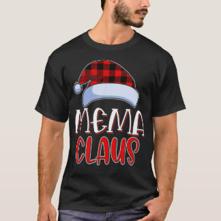 Mema Claus Santa Family Matching Christmas Pajamas T-Shirt