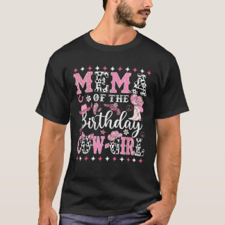 Mema Of The Birthday CowGirl Rodeo CowGirl Birthda T-Shirt
