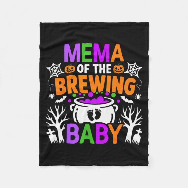Mema Of The Brewing Baby Halloween Costume  Fleece Blanket (Front)