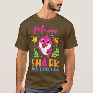 Mema Shark  Mema Shark Lover Family Mothers Day520 T-Shirt