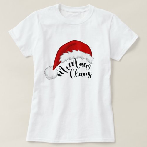 Memaw  Claus Christmas Santa T_Shirt