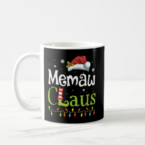 Memaw Claus Santa Grandma Funny Christmas Idea Gif Coffee Mug