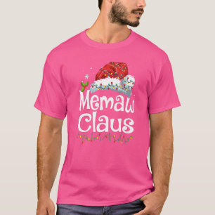 Memaw Claus Santa Hat Christmas Pajama Family Matc T-Shirt