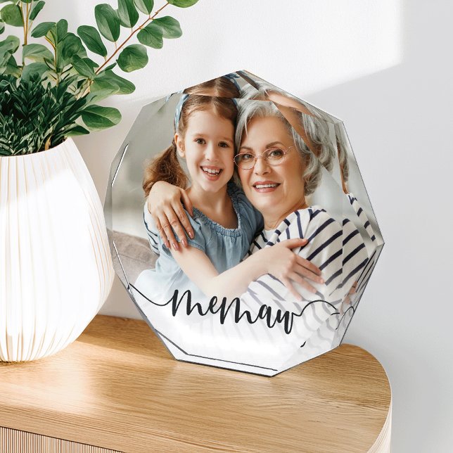 Memaw | Grandma Script Overlay Photo Block (Creator Uploaded)