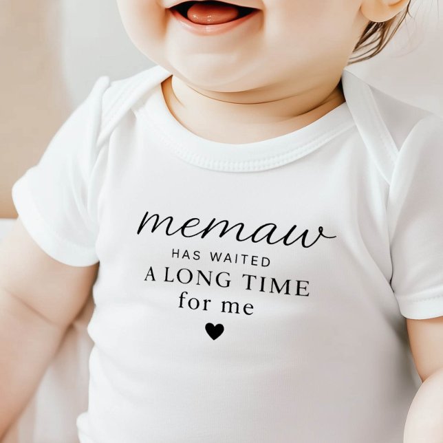 Memaw Has Waited Baby Bodysuit Gift (Creator Uploaded)