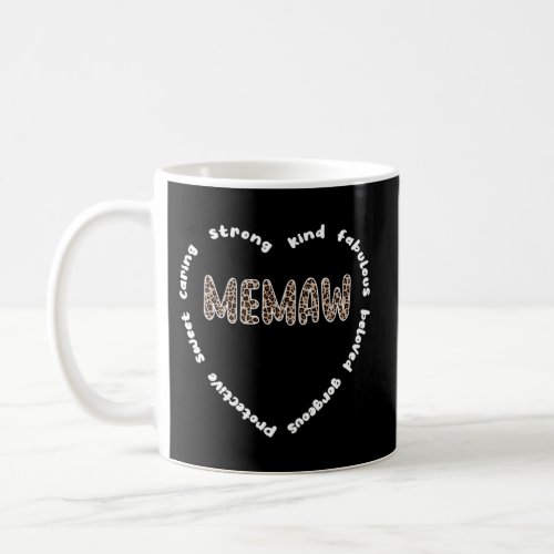 Memaw Heart Memaw Grandmother Appreciation Memaw G Coffee Mug