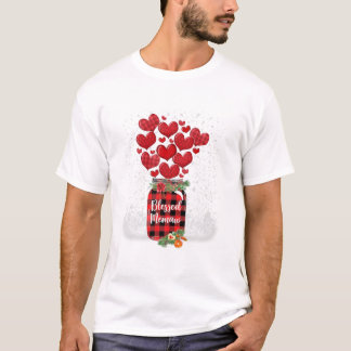 Memaw heart red plaid Happy T-Shirt