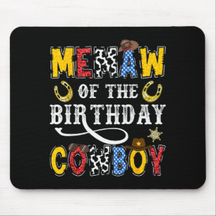 Memaw Of The Birthday Cowboy Western Rodeo Memaw Mouse Pad