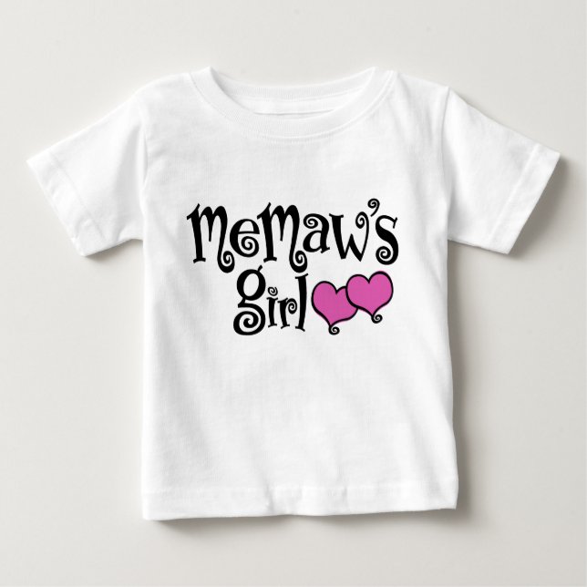 MeMaw’s Girl Baby T-Shirt (Front)
