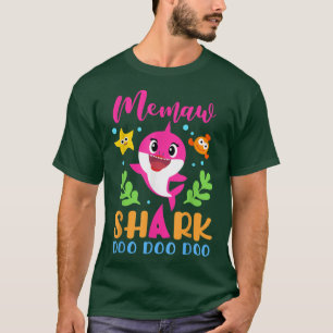 Memaw SharkMemaw Shark Lover Family Mothers Day T-Shirt
