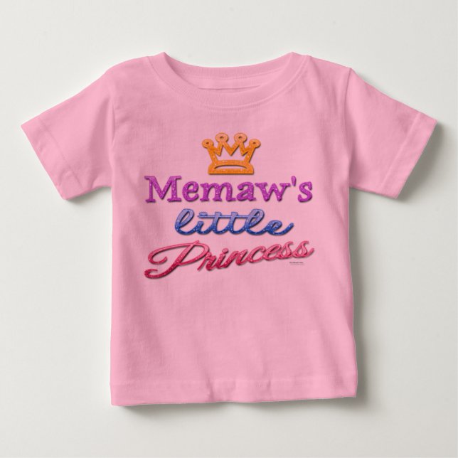 Memaw's Little Princess Baby Toddler T-Shirt (Front)