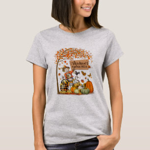 Memaw's Pumpkin Patch Fall Leaves Scarecrow T-Shirt