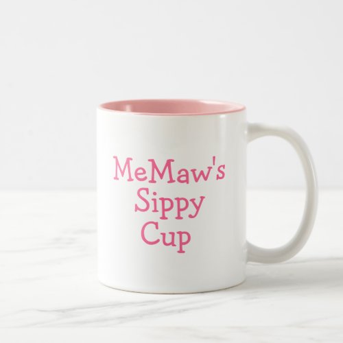 Memaws sippy cup mug