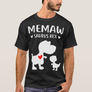 Memawsaurus Re Cute Mom and Baby Dinosaur Mothers T-Shirt