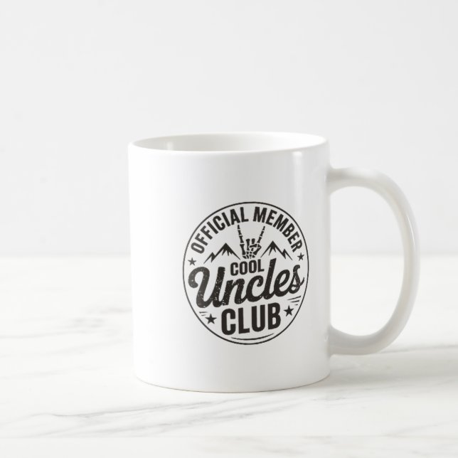 Member Cool Uncles Club Funny Uncle Father's Day  Coffee Mug (Right)