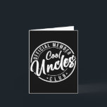 Member Cool Uncles Club Vintage Fathers Day  Card<br><div class="desc">Member Cool Uncles Club Vintage Fathers Day</div>