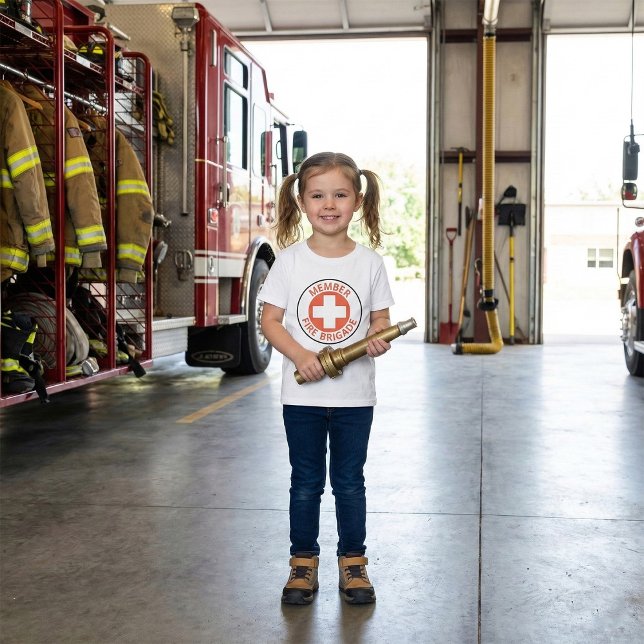 Member Fire Brigade Sign Red Cross Firefighter T-Shirt (Creator Uploaded)