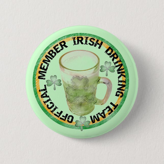 Member Irish Drinking Team Tshirts and Gifts Button (Front)
