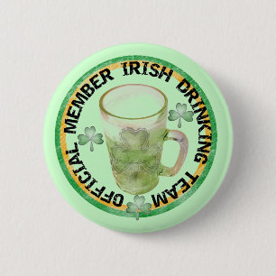 Member Irish Drinking Team Tshirts and Gifts Button