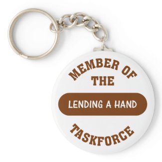Member of the Lending a Hand Task Force keychain
