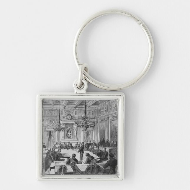 Members of the Commune in session Keychain (Front)