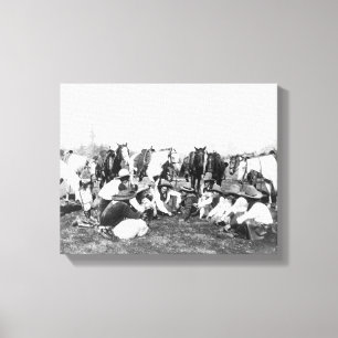 Members of the Pawnee Bill's Wild West Show Canvas Print