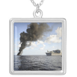 Members of the US Coast Guard Silver Plated Necklace