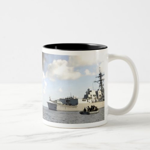 Members of the US Coast Guard Two_Tone Coffee Mug