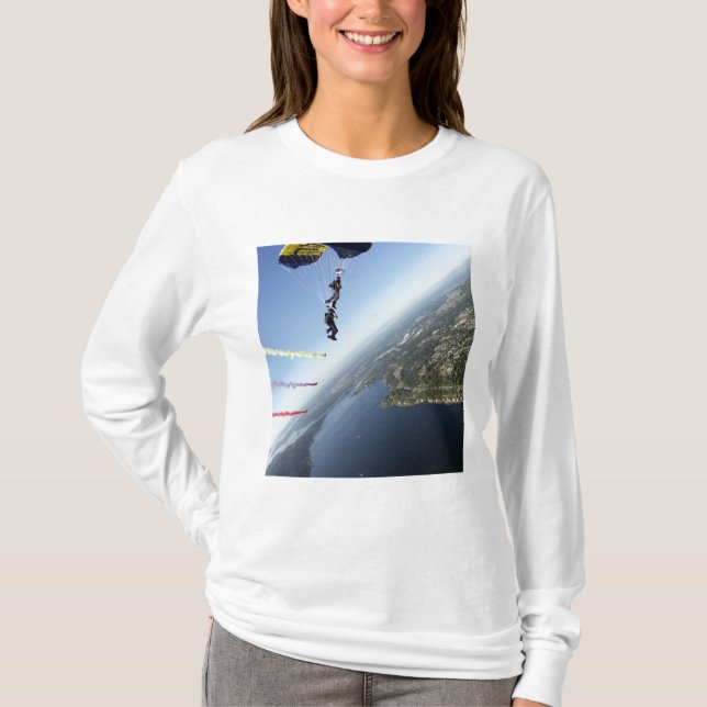 Members of the US Navy Parachute Team T-Shirt (Front)